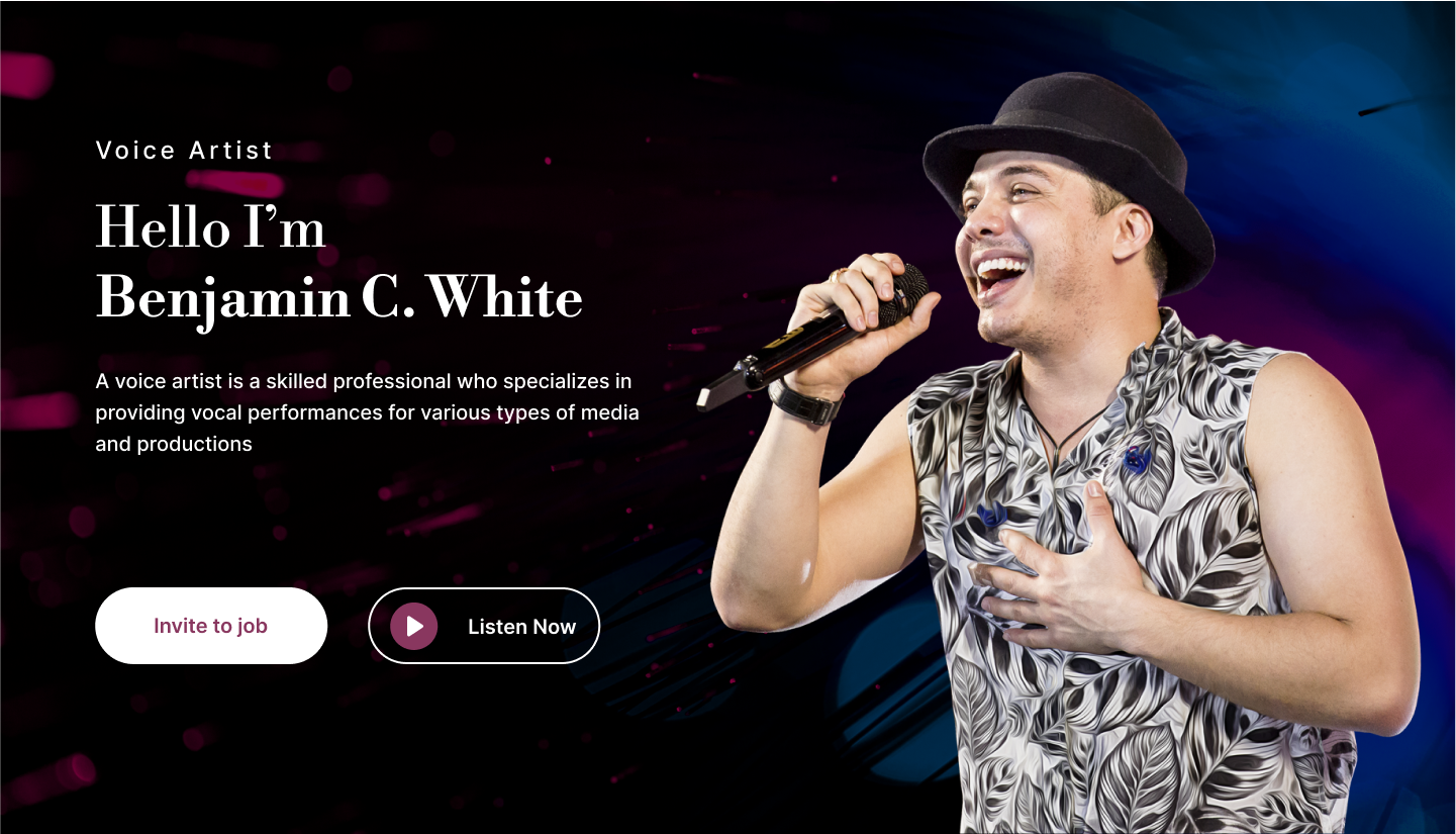 Hero section website