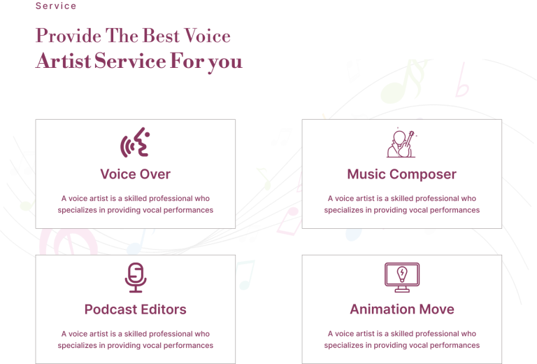 Services section website