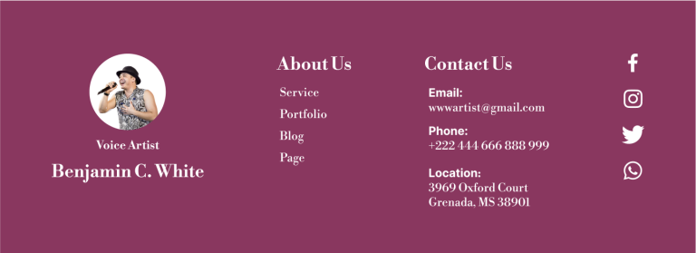 footer section website