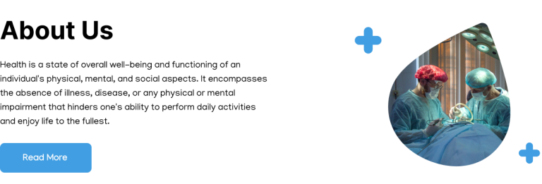 About Us Section Website