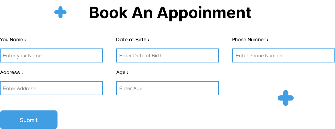 Contact Form Section Website