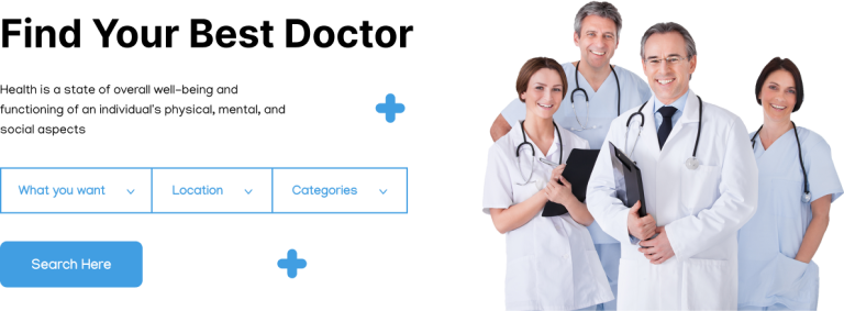 Search and Filter Section Website
