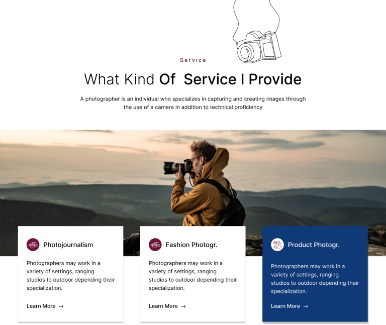Services Section Website