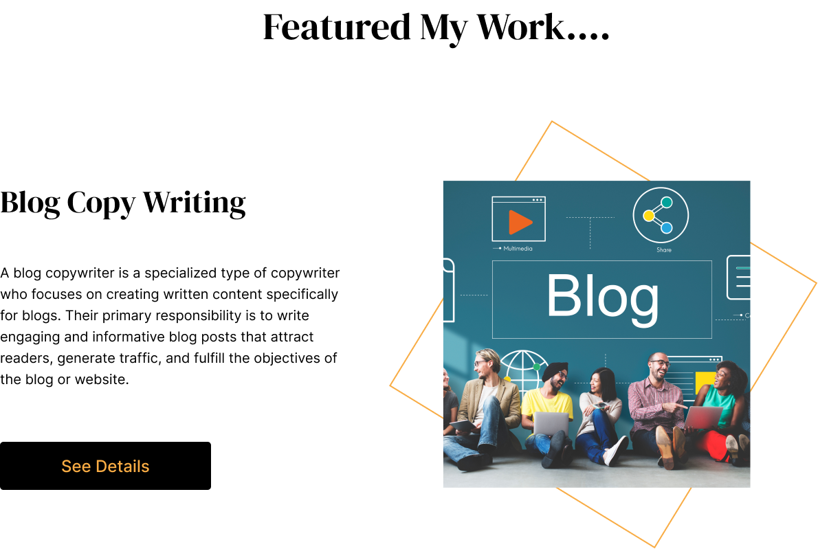 Services Section Website