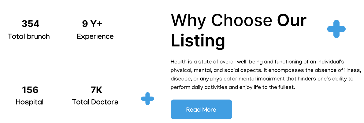 Stats Section Website