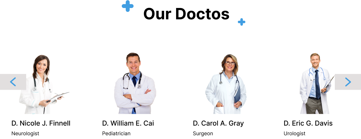 Team Members Section Website