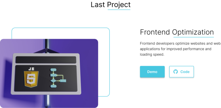 Projects Section Website