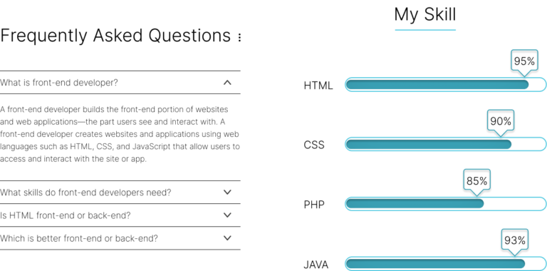 Skill Section Website