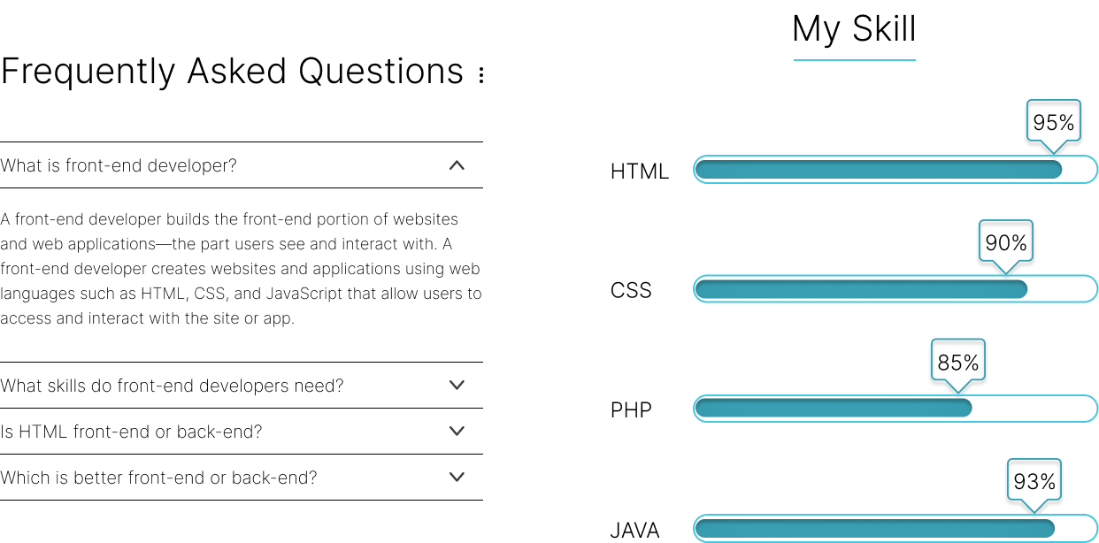 Skill Section Website