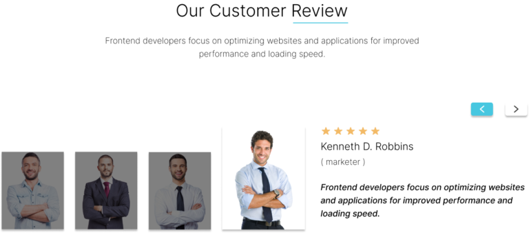 Testimonials Section Website